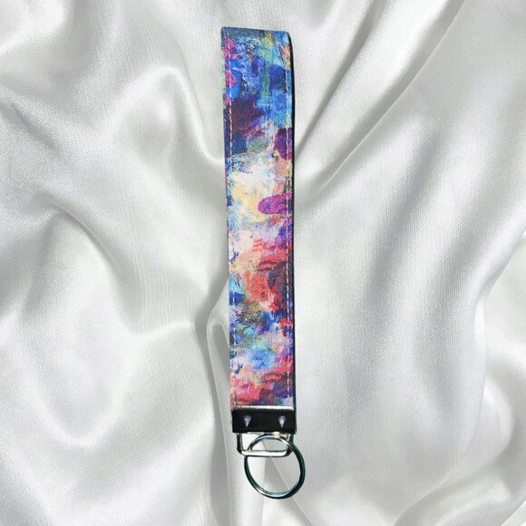Keychain Wristlet | Key Fob Wristlet | Fabric Keychain | Floral Keychain - Picture 2 of 6